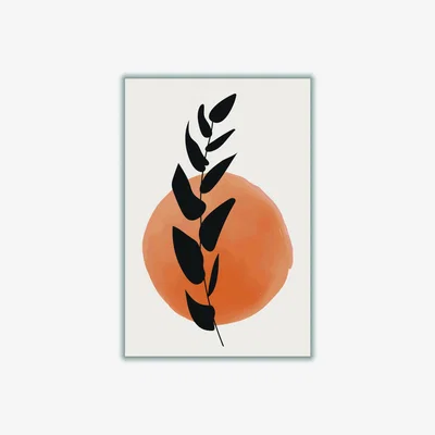 Wolf & Badger Yellow / Orange Color Botanicals Iiii Large Stanley Print House