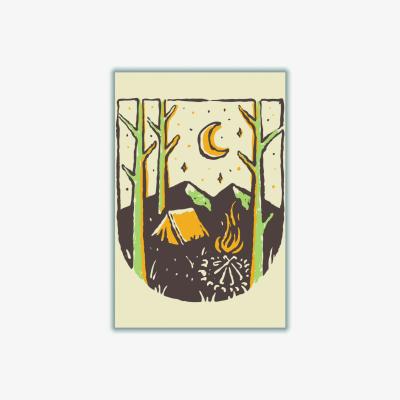 Wolf & Badger Brown Camp Vibes Only Medium Stanley Print House