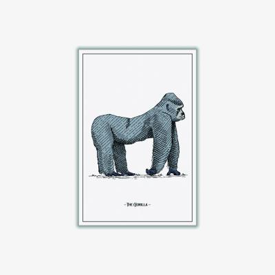 Wolf & Badger Grey The Gorilla Large Stanley Print House