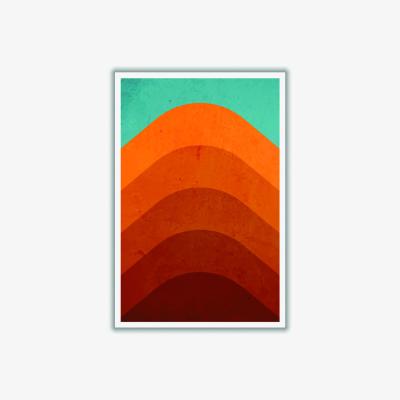 Wolf & Badger Yellow / Orange Orange Mountain Medium Stanley Print House