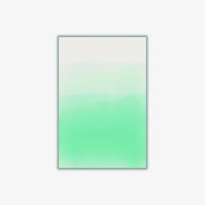 Wolf & Badger Light Green Watercolor Series #3 A3 297 X 420Mm Stanley Print House