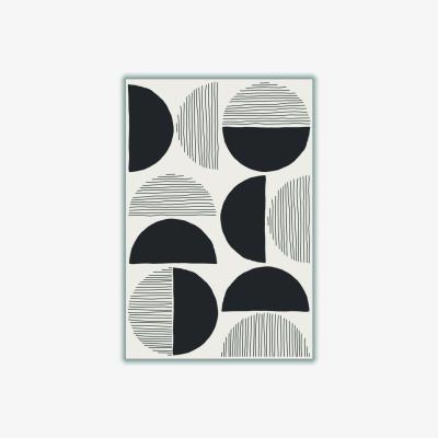 Wolf & Badger Black Circles And Lines #3 Extra Small Stanley Print House