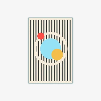 Wolf & Badger Minimal Planets Series 1 A3 297 X 420Mm Stanley Print House
