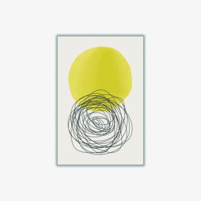 Wolf & Badger Yellow / Orange Yellow Watercolor Shapes Series #3 A2 420 X 594Mm Stanley Print House