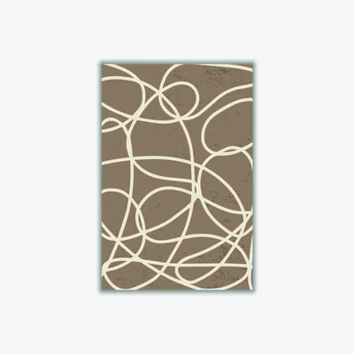Wolf & Badger Brown Minimal Line Series 3 Medium Stanley Print House