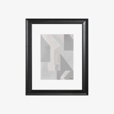 Wolf & Badger Grey Art Print Geometric Gray Catchii