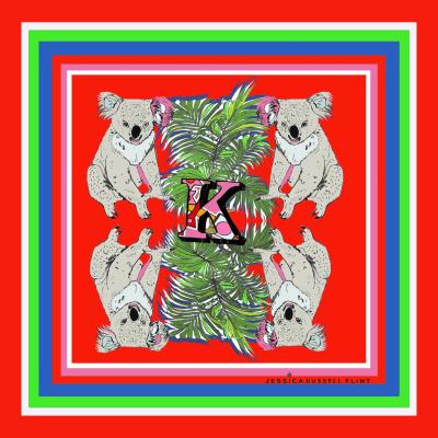 Wolf & Badger Design Print - K For Koala Jessica Russell Flint