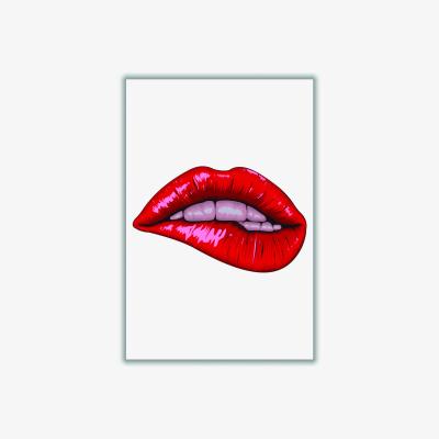 Wolf & Badger Red When She Bites Her Lip A2 420 X 594Mm Stanley Print House
