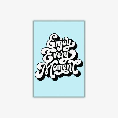 Wolf & Badger Blue Enjoy Every Moment Extra Small Stanley Print House
