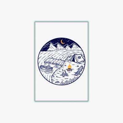 Wolf & Badger Black Slice Of Paradise Extra Small Stanley Print House