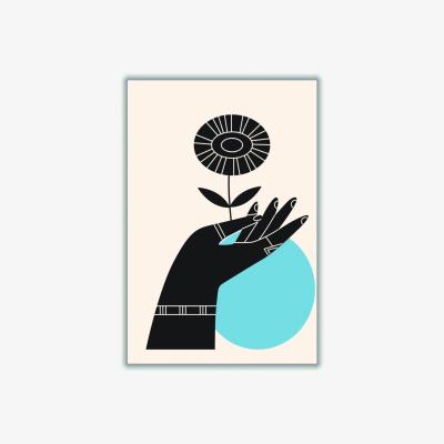 Wolf & Badger Blue Abstract Hand Iii Large Stanley Print House