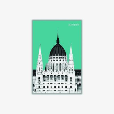 Wolf & Badger Halftone Budapest Green A4 210 X 297Mm Stanley Print House