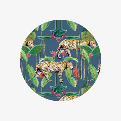 Wolf & Badger Green Circle Wall Sticker Jungle Stories Panther Catchii
