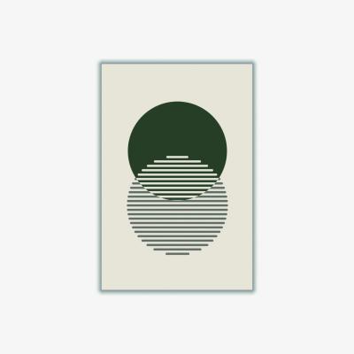 Wolf & Badger Grey Minimal Abstract Circles Ii A4 210 X 297Mm Stanley Print House