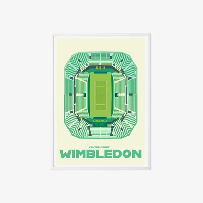 Wolf & Badger Neutrals Wimbledon London Art Print | A3 | 297 X 420Mm | Eye for London Prints
