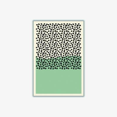 Wolf & Badger Green Midcentury A4 210 X 297Mm Stanley Print House