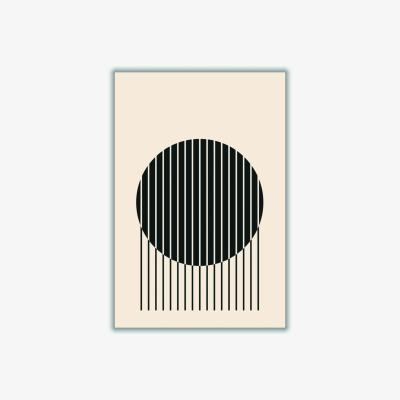 Wolf & Badger Black Minimal Circle Vibes #1 Extra Large Stanley Print House