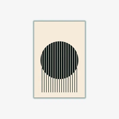 Wolf & Badger Black Minimal Circle Vibes #1 Extra Large Stanley Print House