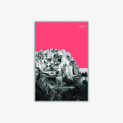 Wolf & Badger Halftone Italy Red A1 594 X 841Mm Stanley Print House