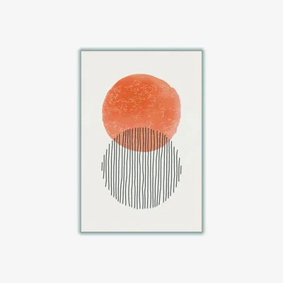 Wolf & Badger Yellow / Orange Orange Watercolor Shapes Series #3 Extra Large Stanley Print House