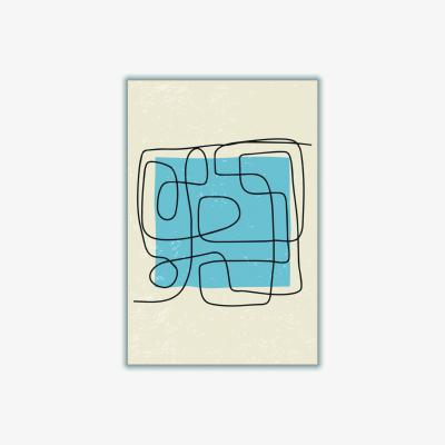 Wolf & Badger Blue Backed Lines A4 210 X 297Mm Stanley Print House