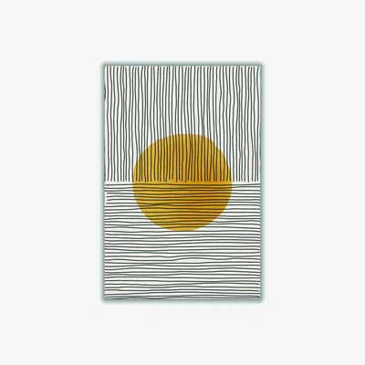 Wolf & Badger Yellow / Orange Boho Suns Series #3 A3 297 X 420Mm Stanley Print House