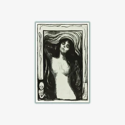Wolf & Badger Neutrals Madonna Liebendes Weib 1895 By Edvard Munch A4 210 X 297Mm Stanley Print House