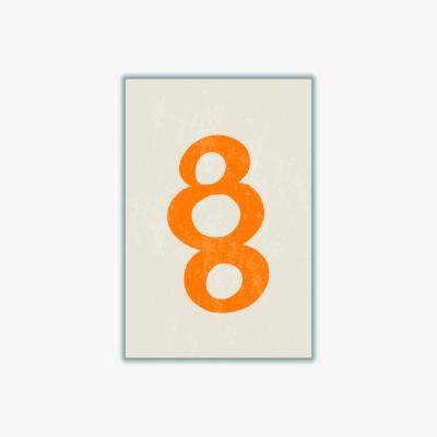 Wolf & Badger Yellow / Orange Abstract Minimal Series #2 Xxs Stanley Print House