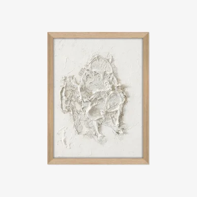 Westwing Framed Canvas Print White Beach