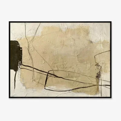 Westwing Hand-Painted Framed Canvas Art Cloudline