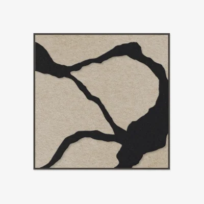 Westwing Framed Acoustic Canvas Print Quiet Friction 1