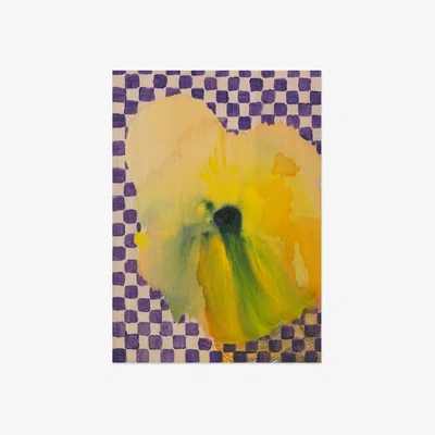 Westwing Poster Flower With Checks 02