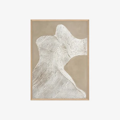 Westwing Framed Canvas Painting Raw Shape Iii