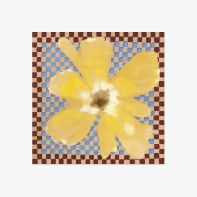 Westwing Poster Flower With Checks 03