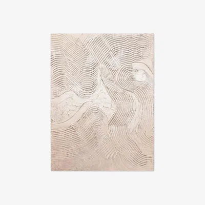 Westwing Hand-Painted Canvas Art Metallic Rose