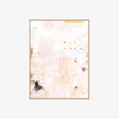 Westwing Hand-Painted Framed Canvas Art Small Notes