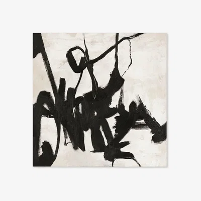 Westwing Hand-Painted Canvas Art Playblack
