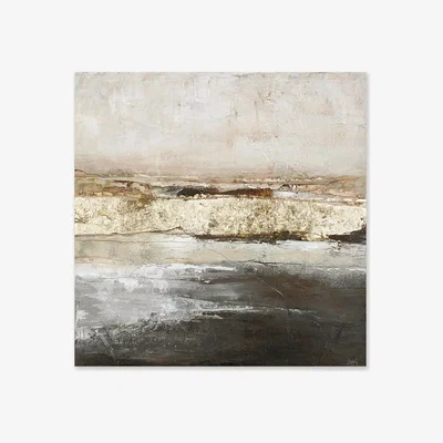 Westwing Hand-Painted Canvas Art Low Limit Gold