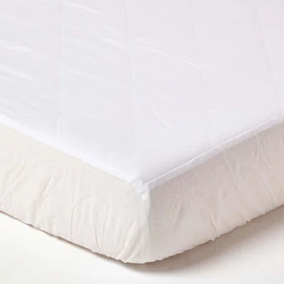 The Range Quilted Mattress Protector - White / King