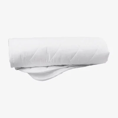 Wolf & Badger White Mattress Protector Elastic Straps King Uk King Tielle Love Luxury by Tradelinens
