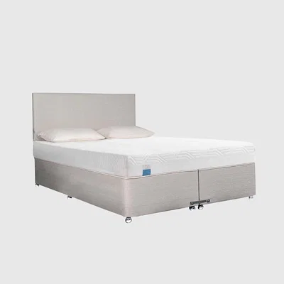 Barker and Stonehouse Tempur Ardennes Divan Super King Bed 180x200cm Steel | Barker & Stonehouse