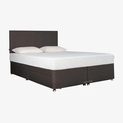 Barker and Stonehouse Tempur Ardennes Divan Super King Bed 180x200cm Cobalt, Blue | Barker & Stonehouse