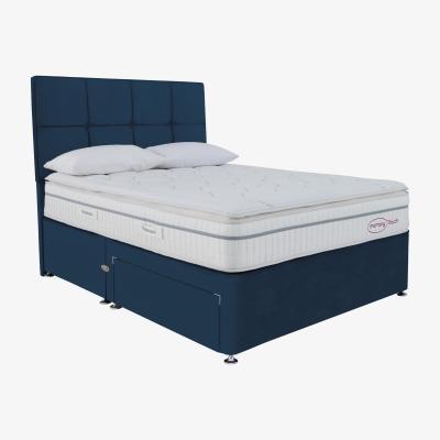 Furniture Village Sleepeezee - Memory Touch 2800 Divan Set - Super King - Blue