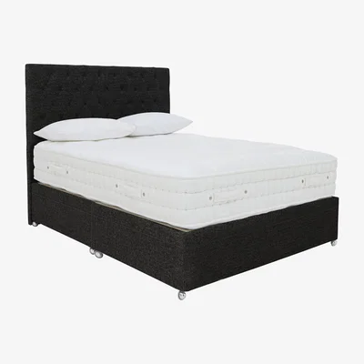 Furniture Village Sleep Story - Natural 4000 Side Ottoman Divan Set - Super King