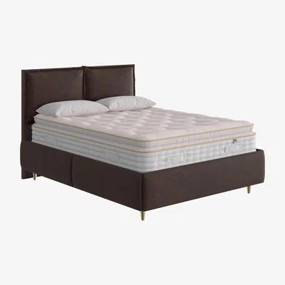 Furniture Village The Handmade Bed Company - Boutique 3000 Pillow Top Premium Divan Set with 4 Drawers - Super King - Rhodeo Mahogany
