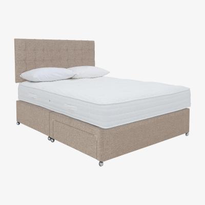 Furniture Village Sleep Story - Ergo 1000 Divan Set - Super King - Natural