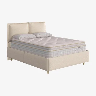 Furniture Village The Handmade Bed Company - Boutique 3000 Pillow Top Premium Divan Set with 4 Drawers - Super King - Teddy Oat