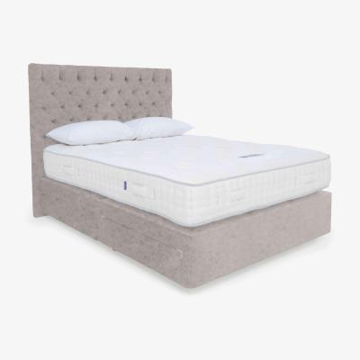 Furniture Village Harrison Spinks - Yorkshire 15K Divan Set with 2 Drawers - Super King - Opal Sterling