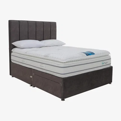 Furniture Village Sleepeezee - Geltouch 5000 Divan Set - Super King - Brown