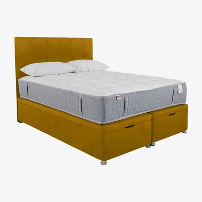 Furniture Village Millbrook - PureTech 2000 End Ottoman Divan Set - Super King - Yellow